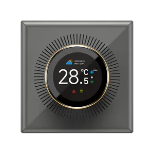 Novo design 5A aquecimento de água/caldeira a gás TFT botão inteligente TUYA App termostato wi-fi funciona com Alexa e Google Assistant.