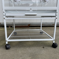 Cage à oiseaux de qualité supérieure, fabriquée en Chine, sur mesure, avec roues fixables, bien ventilée, robuste et durable, à vendre.