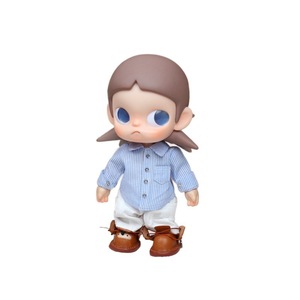 Zsiga 20Cm Doll Outfit Blue Striped Shirt White <b>Pants</b> Brown <b>Boots</b> For 1/8 Scale Doll Clothes Boy Toy Accessory - Product Image 5
