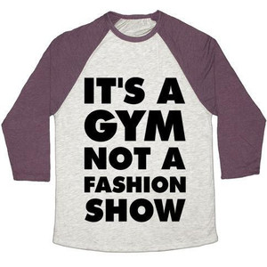 Camiseta de béisbol unisex de mezcla triple con estampado 'It's a Gym Not a Fashion Show' - Product Image 4