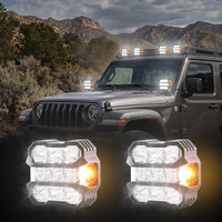 Luz de Trabajo LED de 50W con Haz Combinado e Indicador Ámbar, Tira Lineal para Todoterreno, 4x4, SUV, Camioneta, Jeep Wrangler