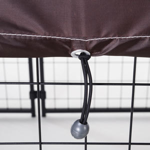 คอกสุนัขขนาดใหญ่กลางแจ้งแข็งแรงทนทานพร้อมฝาครอบอ็อกซ์ฟอร์ดหลังคากันน้ำทำจากโลหะ - Product Image 4