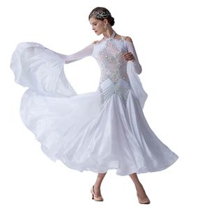 B-19374 <span class=keywords><strong>de</strong></span> baile <span class=keywords><strong>de</strong></span> alta gama para <span class=keywords><strong>mujer</strong></span>, <span class=keywords><strong>traje</strong></span> <span class=keywords><strong>de</strong></span> baile moderno estándar, para competición, baile <span class=keywords><strong>de</strong></span> salón, liso - Product Image 6