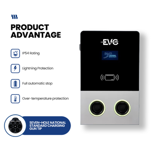 Cargador Rápido para Vehículos Eléctricos de Doble Pistola Comercial, 14kW 22kW, Estación de Carga Montada en la Pared, OCPP1.6J, IP54, Refrigerado por Aire, Uso Doméstico y Público, OEM - Product Image 4