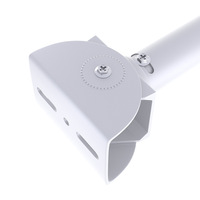 Support mural universel en alliage d'aluminium pour caméra de sécurité CCTV, diamètre du tuyau 20 cm, 0,2 m, 37 mm, support vertical en forme de I