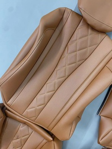Fundas de Asiento de Alta Calidad para Mercedes-Benz W222 y W223, Reemplazadas con Cuero Vacuno Norteamericano Marrón, Venta al Por Mayor de Fábrica - Product Image 4