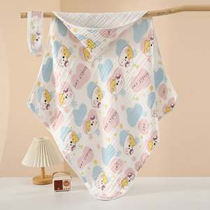 Toalla de Baño Ultra Suave Orgánica para Bebé con Capucha, Diseño para Niños, Recién Nacidos, Bebés Pequeños, Manta Absorbente y Cálida - Product Image 1