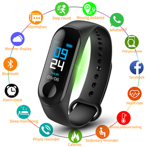 2025 nóng đo áp lực xung Meter thể thao hoạt động Pedometer tập thể dục Tracker Xem dây đeo cổ tay Smartband M3 Vòng đeo tay thông minh M6 - Product Image 2