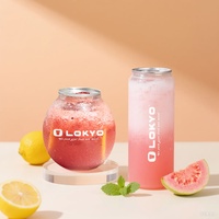 Canette en plastique PET de 500 ml (16 oz) avec couvercle en aluminium, jetable, écologique, pour jus et boissons gazeuses