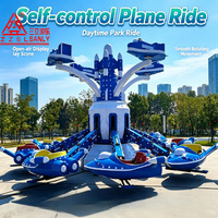 Manège pour enfants Sanly : Voiture volante rotative, avion électrique à commande autonome pour enfants, capacité 16 personnes, certifié CE