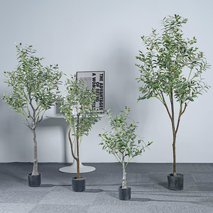 Fleurs qui accompagnent sa vie, olivier artificiel, grande plante en pot d'intérieur, décoration pour le salon - Product Image 2