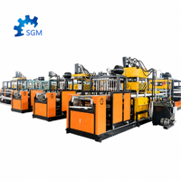 Nouvelle ligne de production de vaisselle jetable en mousse PS SHUANGJI, contrôlée par PLC, 168 kW, 380 V, avec moteur et pompe, écologique et haute sécurité