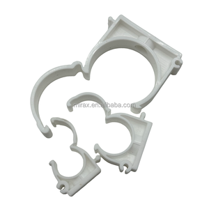 PVC <strong>Pipe</strong> Clamps U-Shaped <strong>25mm</strong> <strong>Clips</strong> with cover for Water <strong>Pipe</strong> Plastic Hose Holder - Product Image 4