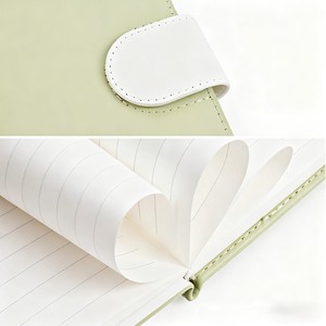 Cuaderno de Bolsillo A6 Exquisito de Alta Gama para Negocios, Cuaderno Pequeño Portátil con Hebilla, Páginas Interiores con Líneas Horizontales y Puntos, Personalizable - Product Image 4