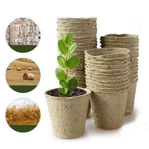 Pots de pépinière en pulpe de papier biodégradable écologiques pour le jardinage biologique - Product Image 5