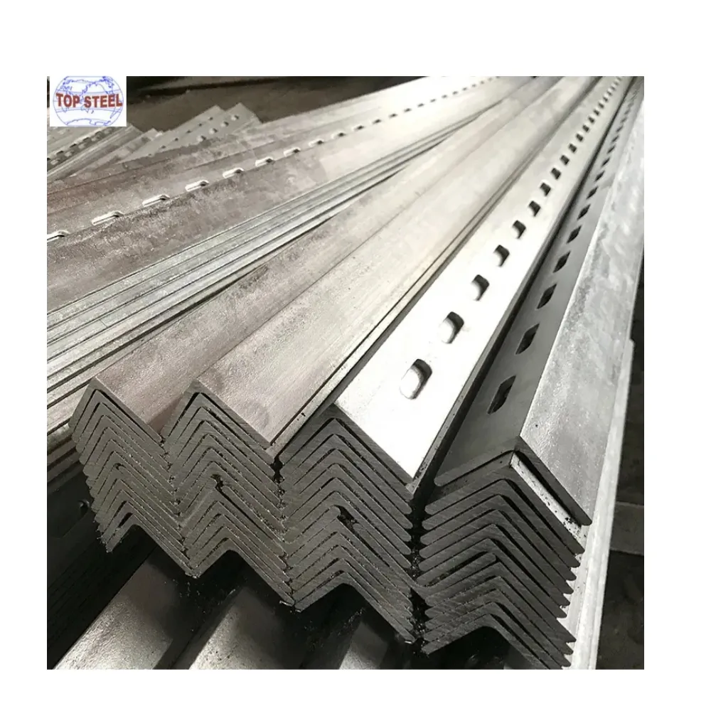 40x50x5 200x200x12 high quality different types of mild support slot angle equal Unequal steel angle bars prices