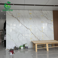 XHWOOD Paneles de pared de estilo moderno 1220*2440mm Paneles de pared de Pvc Tableros Hojas de mármol Uv