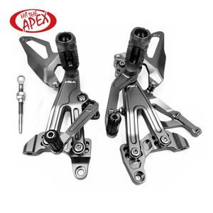 Reposapiés ajustable CNC para motocicleta, para DUCATI V4 PANIGALE 2018 <span class=keywords><strong>2019</strong></span> 2010 2021 Rider, reposapiés trasero - Product Image 5