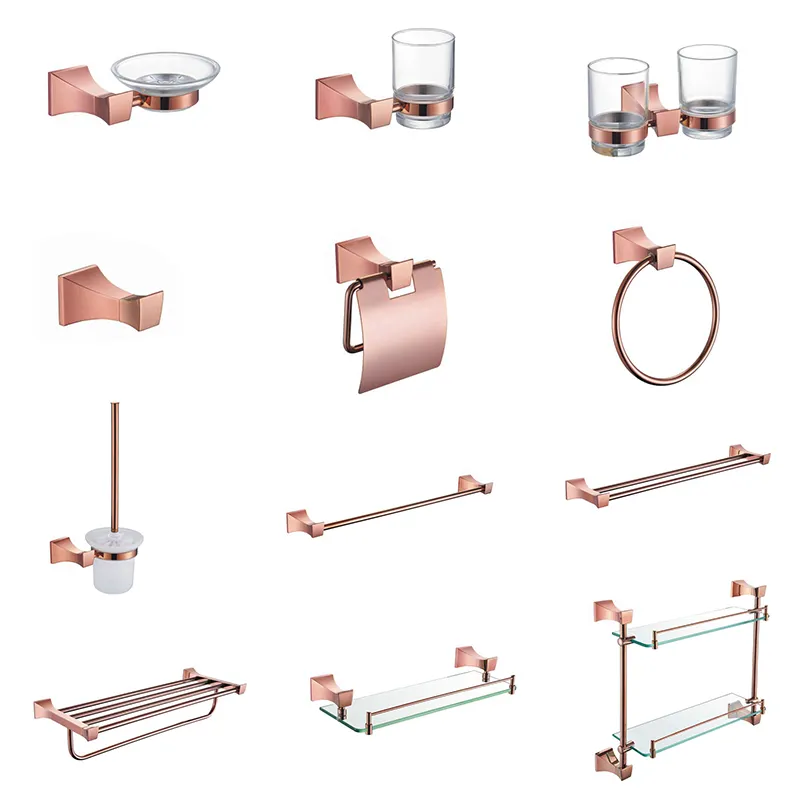 Hot Sale Rose Gold Bathroom Accessories
