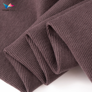 Tissu côtelé en <span class=keywords><strong>coton</strong></span> 300 g/m² de haute qualité 95% <span class=keywords><strong>coton</strong></span> 5% Spandex <span class=keywords><strong>élasthanne</strong></span> pour sweat à capuche - Product Image 5
