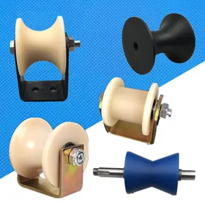 MC nylon timing pulley guide rope roller wheel H belt pulley U groove double bearing rope sheave pulley as per drawing