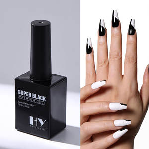 Vernis à ongles en gel Hanyi Premium HEMA TPO Free de haute qualité, marque privée, résine naturelle, sans essuyage, super blanc, super noir - Product Image 2