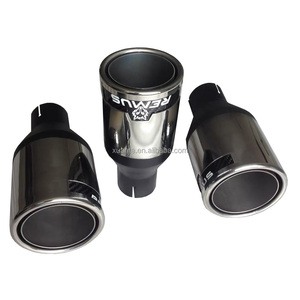 Pour Akrapovic <span class=keywords><strong>REMUS</strong></span> Racing 304SS tuyau d'échappement en Fiber de carbone pour VW BMW Benz Audi système d'échappement en acier inoxydable silencieux avec embouts - Product Image 1