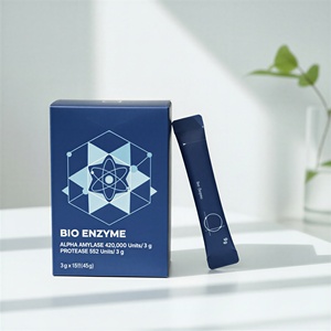 Korean OEM Bio Enzyme 15-Grain & Plant-Based Multi-Enzyme Powder for Adult <b>Protein</b> & Carb Digestion Gut Support Puer Tea Extract - Product Image 2