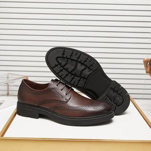 Chaussures derby en cuir véritable pour hommes, dernières nouveautés de haute qualité, décontractées, respirantes, semelle souple, chaussures en cuir à semelle épaisse - Product Image 4