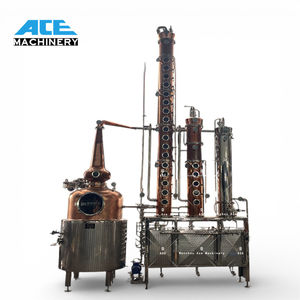 Alambic hybride en cuivre de 3500L avec boîte de vitesses et pompe, équipement haute capacité pour la distillation du vin, du whisky, du brandy et du gin - Product Image 5