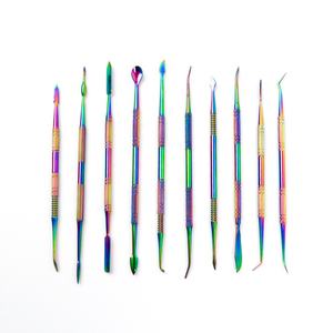 Set di strumenti per intaglio in gesso da laboratorio dentale arcobaleno in titanio scultura coltello - Product Image 1