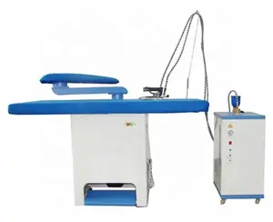 Laundry finishing equipment vacuum ironing table with steam generator and ironer