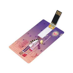 프로모션 사용자 정의 신용 카드 USB 플래시 드라이브 16gb 32gb 64gb 128gb 고화질 Pendrive