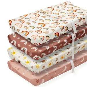 Housse de matelas à langer extensible pour bébé, douce, pour table à langer - Product Image 2