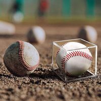 Boîte de présentation en acrylique pour balle de baseball de qualité supérieure, protégée contre les UV, de la marque Huacent, pour balle de taille officielle