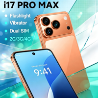 Smartphone I17 personnalisé pas cher, Android 12 à 17, pour réseau 4G, avec puce MTK6762 Octa Core, mémoire 4 + 64 Go, écran 6,58 pouces