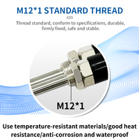 JXCT modul suhu pintar pemeriksa Sensor suhu termokopel Stainless Steel PT100 sensitif penggorengan lemak dalam kualitas tinggi