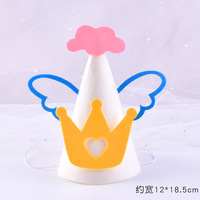 Cake Topper Alles Gute zum Geburtstag Hut mit Flower Cake Topper Topper für Geburtstags feier Kuchen Dekorieren Lieferungen