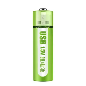 Custom Label Multi-function No.5 USB Rechargeable lithium battery 1.5V 1800mWh Large Capacity Lithium Battery Fast Charge