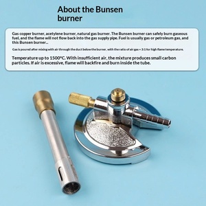 Chalumeau à gaz en alliage de zinc et cuivre, instrument expérimental de laboratoire pour gaz naturel - Product Image 3