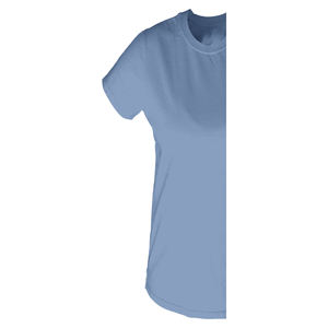 Camiseta de Manga Corta con Cuello Redondo, Estilo Urbano, Ecológica y Personalizada para Mujer, Hecha de Felpa de Algodón Orgánico Transpirable, Color Gris - Product Image 6