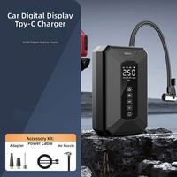 Compresseur d'air électrique portable sans fil rechargeable pour gonflage de pneus de voiture avec lumière LED