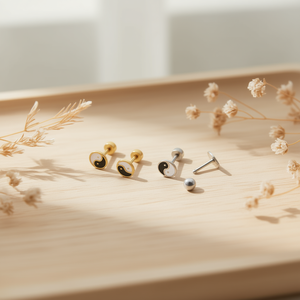 ต่างหูแองเจลิน่า บากัว สแตนเลสสตีลชุบทองเครื่องประดับแฟชั่นสำหรับทุกเพศ - Product Image 5