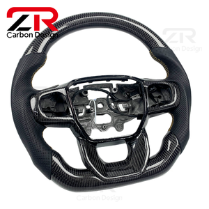 Volant personnalisé en cuir perforé et fibre de carbone pour <span class=keywords><strong>Ford</strong></span> Ranger <span class=keywords><strong>Raptor</strong></span> <span class=keywords><strong>F</strong></span>-<span class=keywords><strong>150</strong></span> <span class=keywords><strong>SVT</strong></span> Bronco <span class=keywords><strong>Raptor</strong></span> - Product Image 3