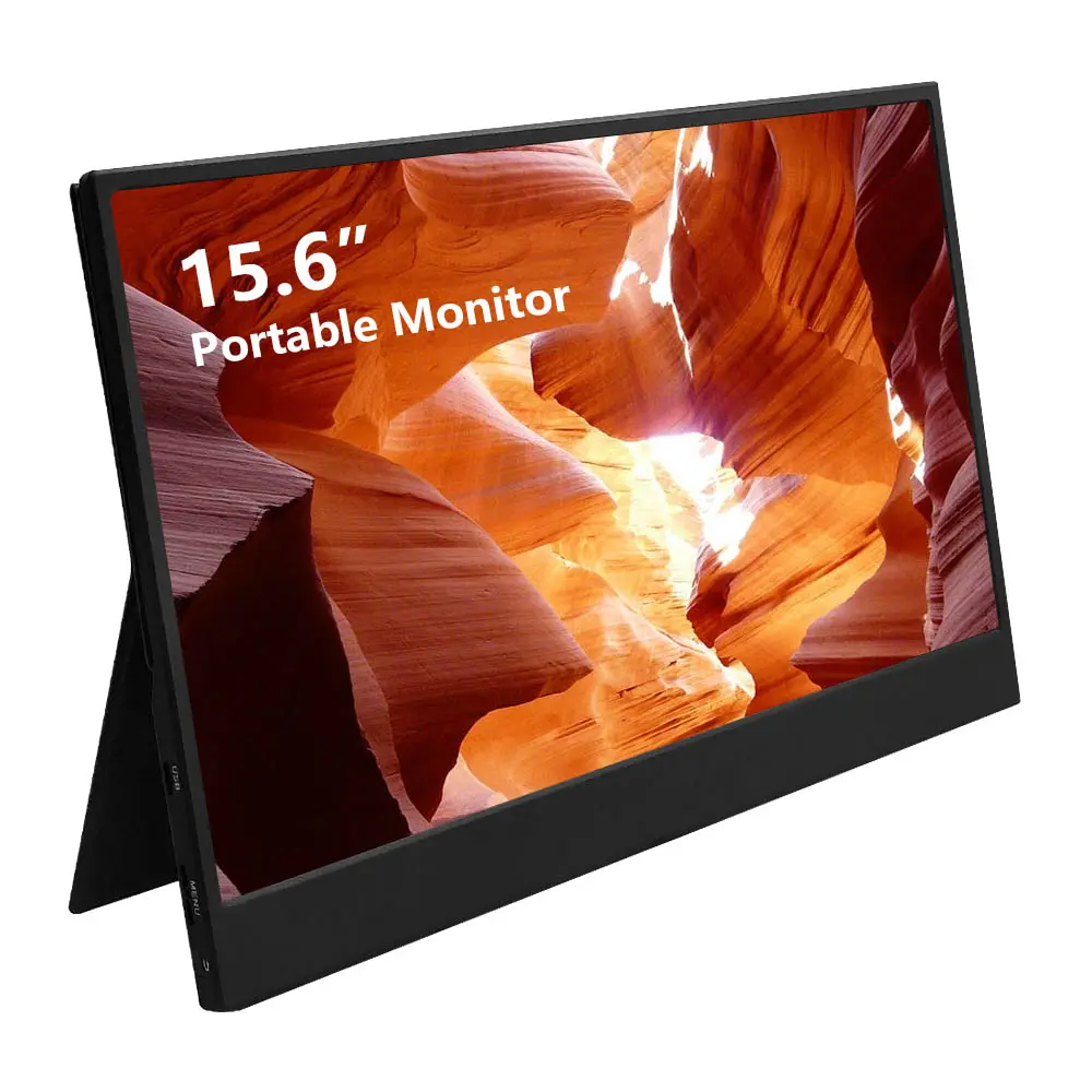 Crelander 15.6 polegada Monitor PC 1080P IPS Segunda Tela Monitor Para Interruptor Do Telefone Portátil PS4 Metal Corpo HD Monitor Portátil