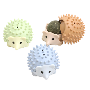 Juguete Masticable de Plástico Premium con Catnip para Gatos, Diseño de Erizo, Limpieza Dental y Alivio del Aburrimiento, Seguro y Duradero para Uso Diario - Product Image 6