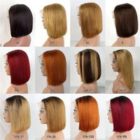 Venta al por mayor: Nueva llegada de pelucas de cabello humano liso corto tipo bob M Lagos con encaje frontal HD 13x4 para mujeres afroamericanas