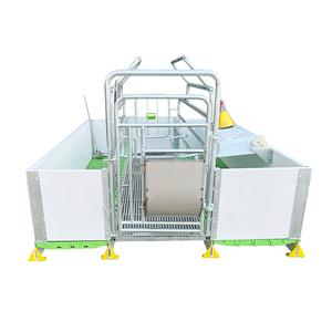 Nouvelle couveuse <span class=keywords><strong>pour</strong></span> porcelets <span class=keywords><strong>jumeaux</strong></span>, élevage de porcs, élevage de porcs, acier galvanisé, équipement de cage de mise bas robuste <span class=keywords><strong>pour</strong></span> truies - Product Image 4