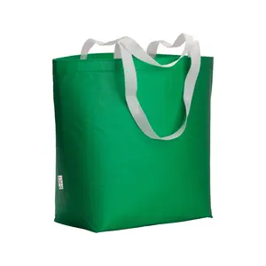 Borsa shopper con soppalco in RPET, merchandising sostenibile - Product Image 2
