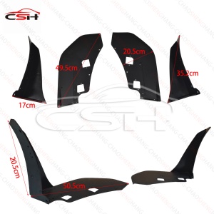 Chaoshenghang Offre Spéciale avec <span class=keywords><strong>le</strong></span> prix <span class=keywords><strong>le</strong></span> plus bas nouveau Style en gros brillant noir pare-chocs avant <span class=keywords><strong>coin</strong></span> lèvre séparateur pour Mustang 2015-2021 - Product Image 2